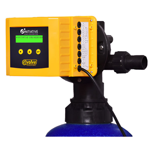 25 NB Automatic Multiport Valve Top Mount Softener – Evolve
