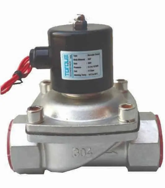 40 NB (1.5″) Normally Closed Solenoid Valve SS 304 – TORQUE (CE Certified)