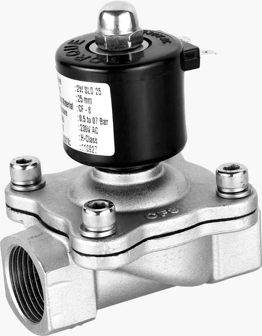 25 NB (1″) Normally Closed Solenoid Valve SS 304 – TORQUE (CE Certified)