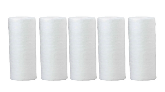 4.5x20 Inch Spun Filter Cartridge – Multi-Pack (Pack of 5/10/25) | High Capacity Sediment Water Filter for RO & Purifiers