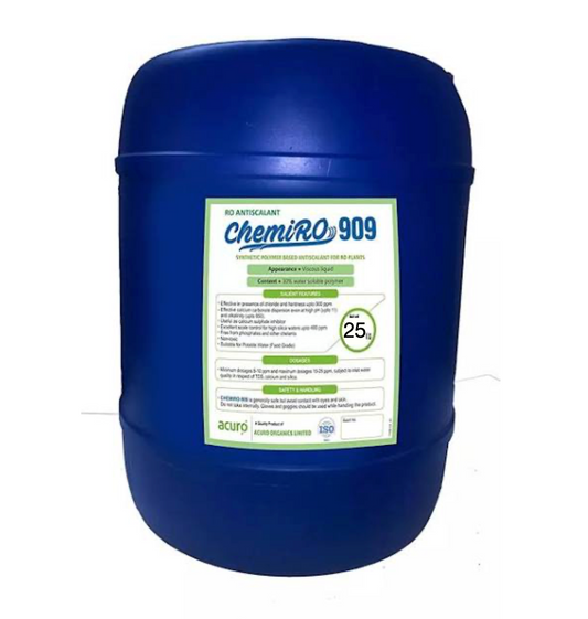 ChemiRO 909 RO Antiscalant – Acuro (25 Kg) | Prevents Scaling & Enhances RO System Performance