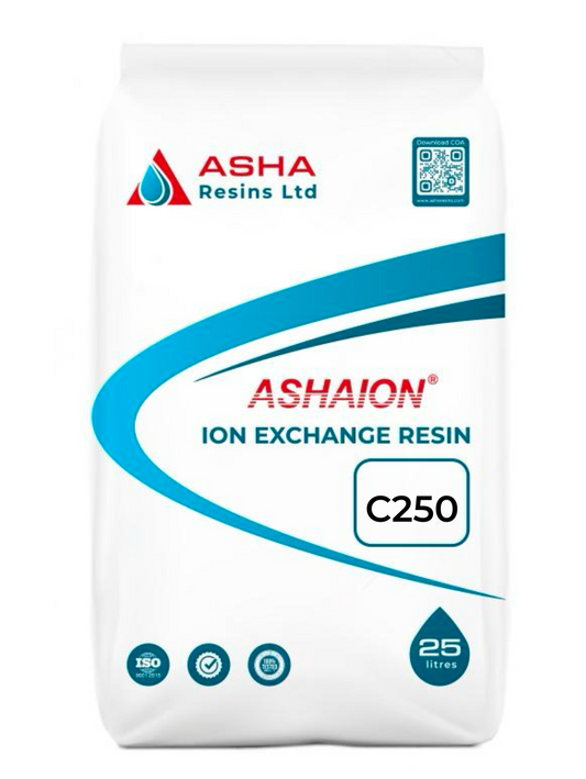 ASHAION C-250 Na Water Softening Cation Exchange Resin – (25 Litres) | Premium High Quality Resin for Hard Water Treatment