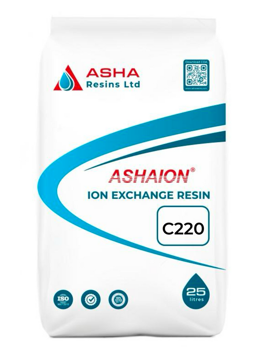 ASHAION C-220 Na Water Softening Cation Exchange Resin – (25 Litres) | High Quality Resin for Hard Water Treatment