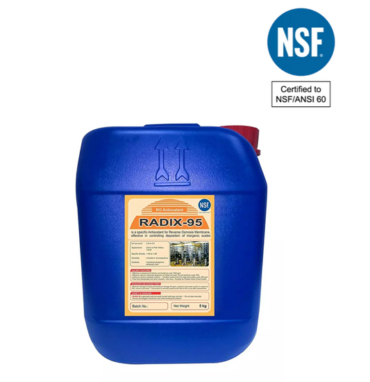 Radix 95 – High Silica Inhibition RO Antiscalant, NSF Certified – Acuro (5 Kg) | Effective Silica Control for RO Systems